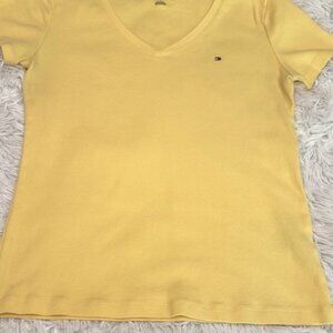 Light Yellow V-Neck Tee
